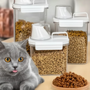 Pote Hermético Multiuso com Copo Medidor e Bico Dosador — Armazenamento Prático para Cozinha e Lavanderia