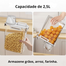 Pote Hermético Multiuso com Copo Medidor e Bico Dosador — Armazenamento Prático para Cozinha e Lavanderia
