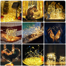 Corda de Luzes Solares LED 22m com 200 LEDs – Iluminação Decorativa à Prova d’Água para Jardim, Varanda e Natal