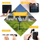 Corda de Luzes Solares LED 22m com 200 LEDs – Iluminação Decorativa à Prova d’Água para Jardim, Varanda e Natal